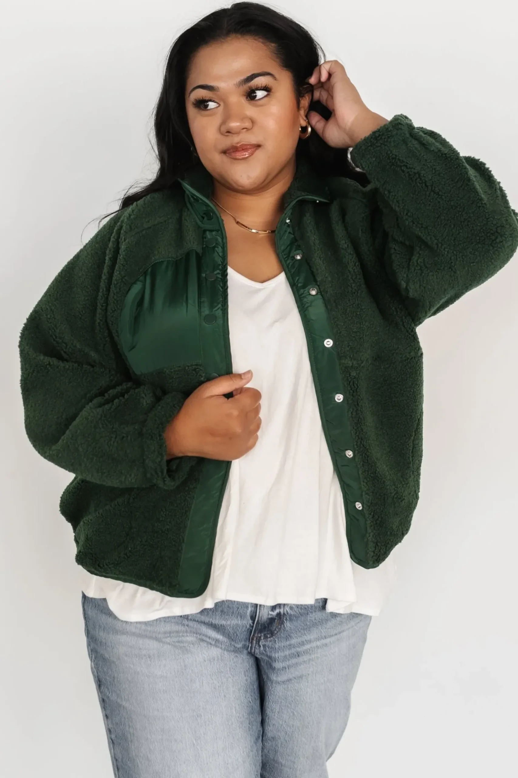 Baltic Born outerwear|Noah Sherpa Jacket | Hunter Green