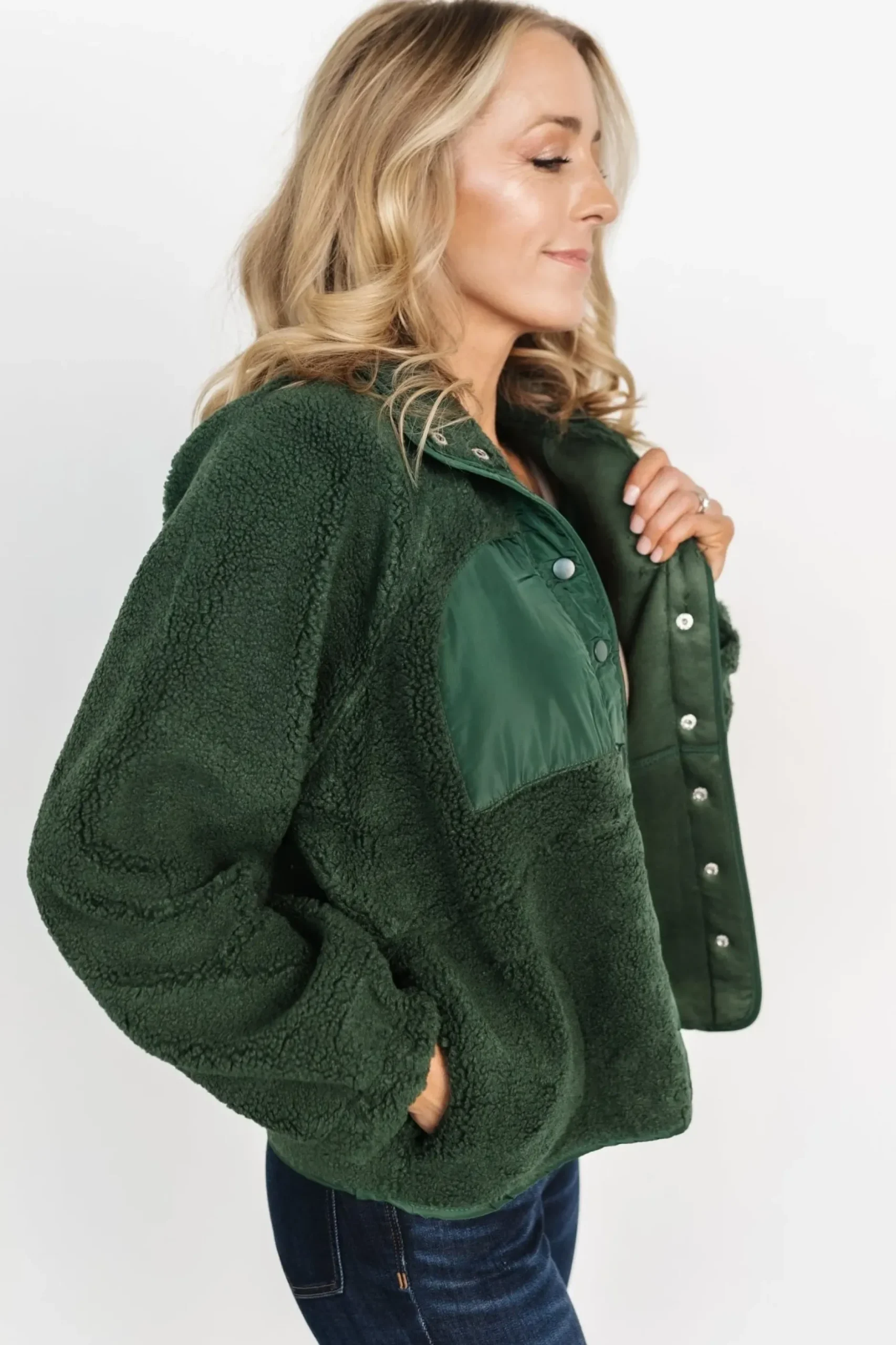 Baltic Born outerwear|Noah Sherpa Jacket | Hunter Green