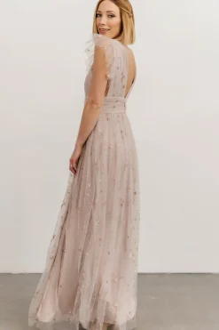 Baltic Born tulle styles|Nova Shimmer Maxi Dress | Dusty Lilac