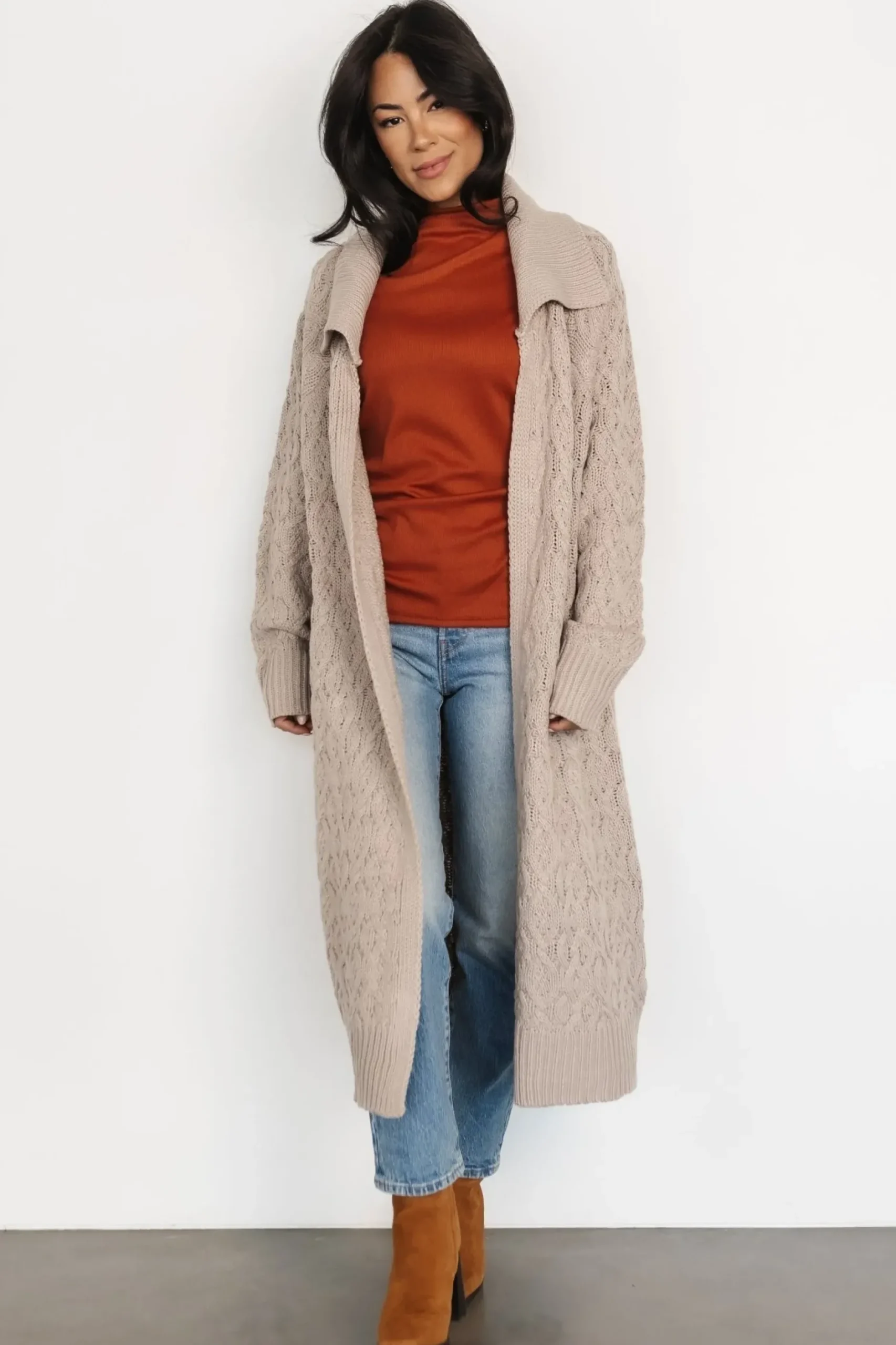 Baltic Born cardigans|Oakley Long Cardigan | Oatmeal