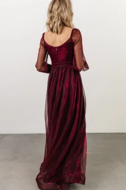 Baltic Born embellished + sequined|Octavia Shimmer Gown | Mulberry