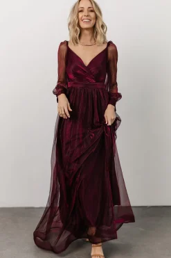 Baltic Born embellished + sequined|Octavia Shimmer Gown | Mulberry