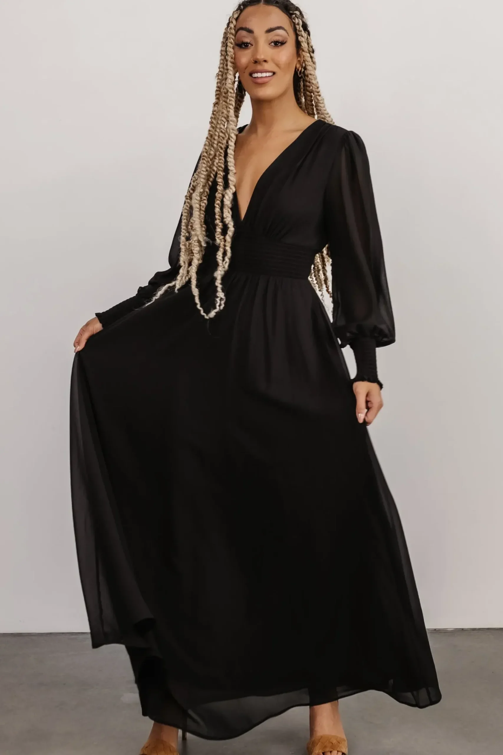 Baltic Born WEDDING SUITE|wedding guest|Olivia Maxi Dress | Black
