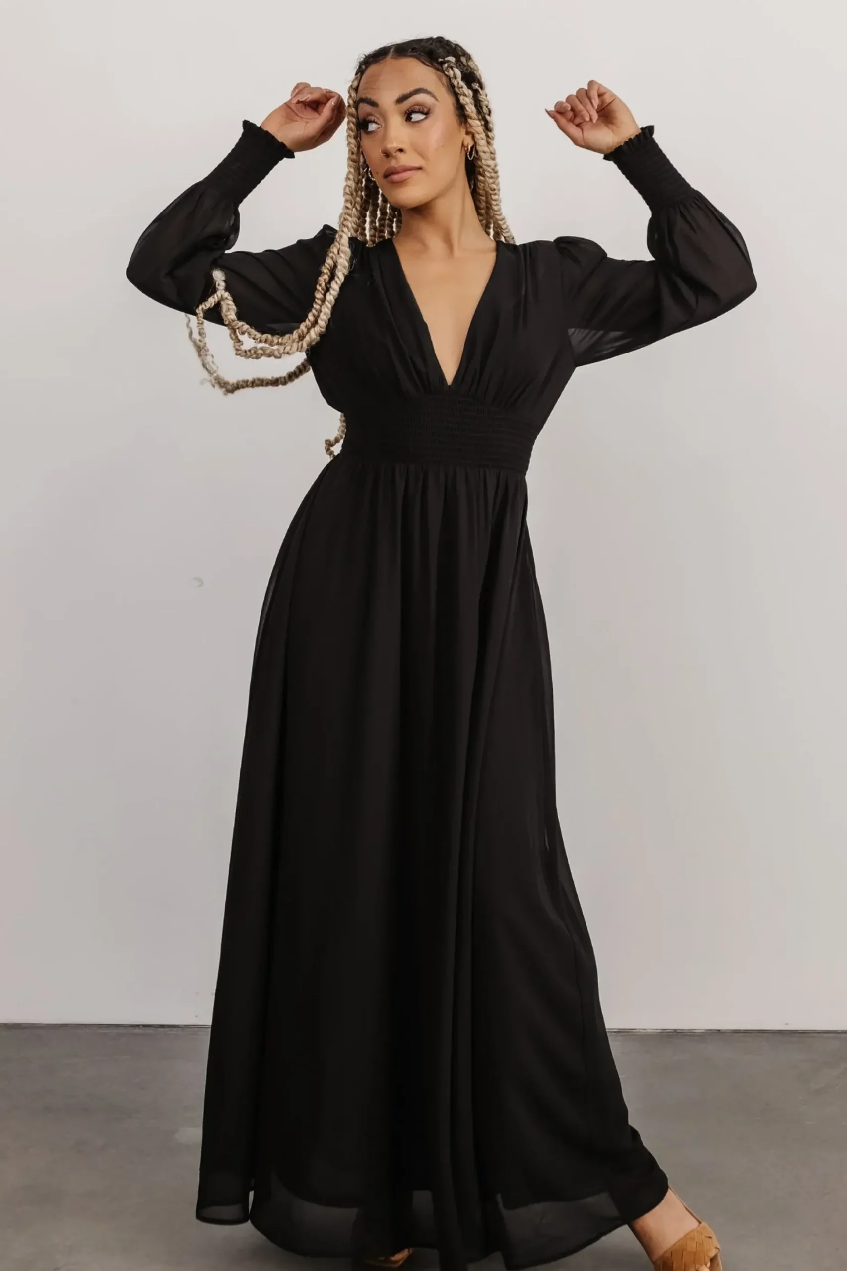 Baltic Born WEDDING SUITE|wedding guest|Olivia Maxi Dress | Black