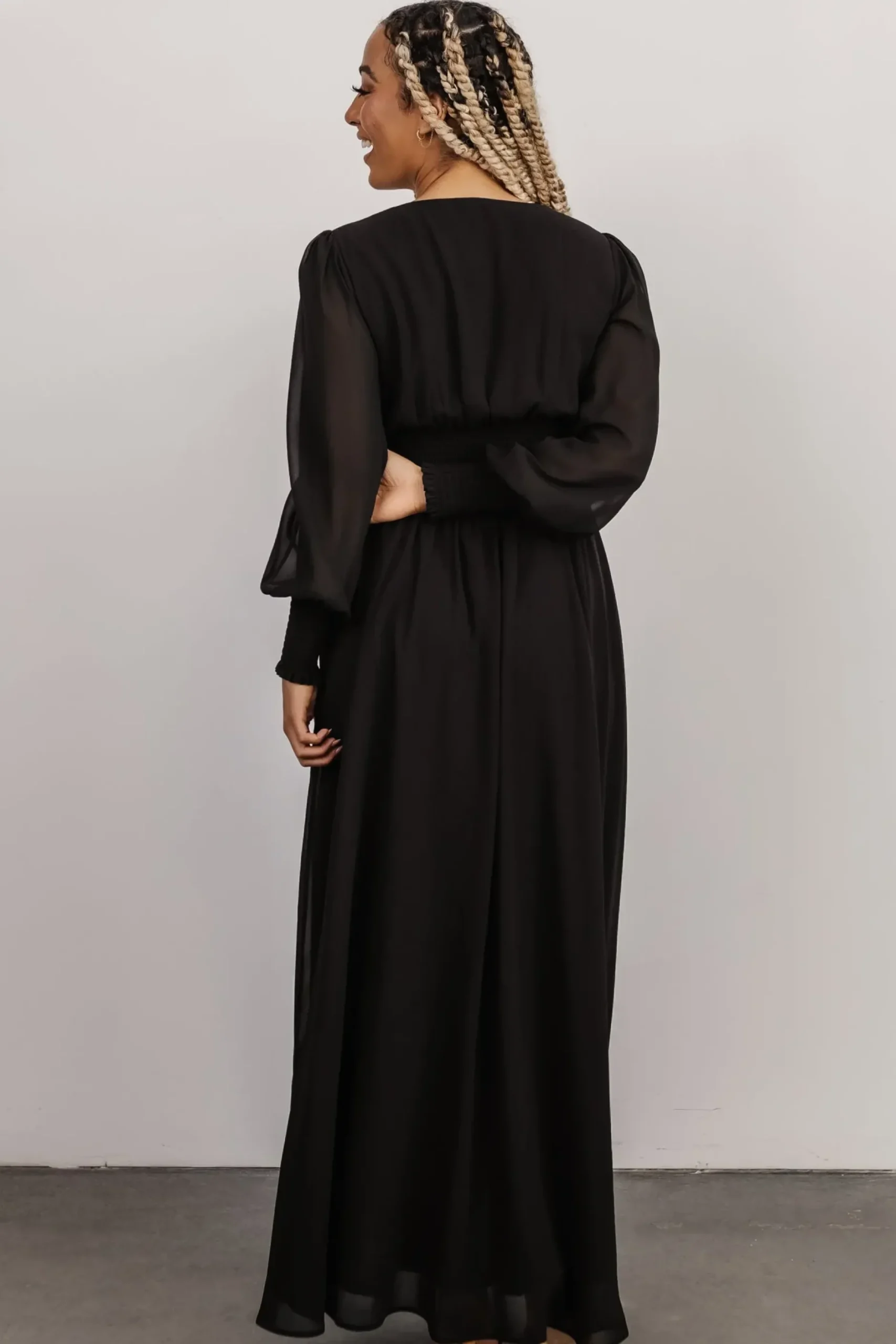 Baltic Born WEDDING SUITE|wedding guest|Olivia Maxi Dress | Black