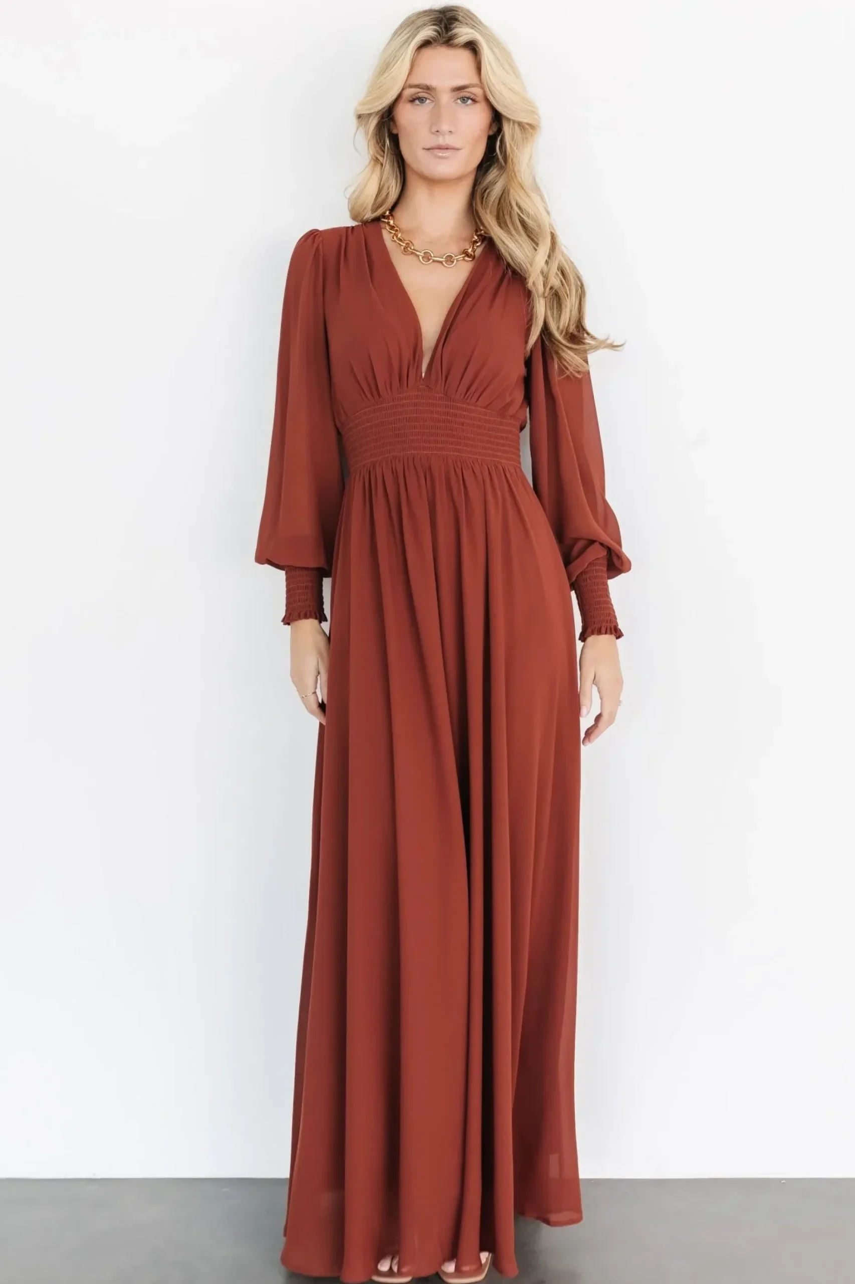 Baltic Born WEDDING SUITE|wedding guest|Olivia Maxi Dress | Cinnamon