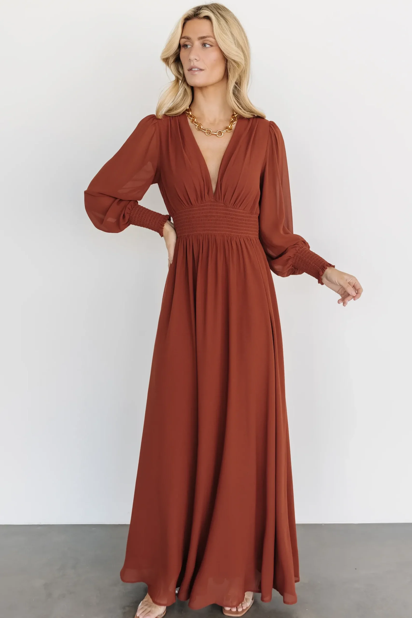 Baltic Born WEDDING SUITE|wedding guest|Olivia Maxi Dress | Cinnamon