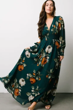 Baltic Born WEDDING SUITE|wedding guest|Olivia Maxi Dress | Deep Topaz Floral