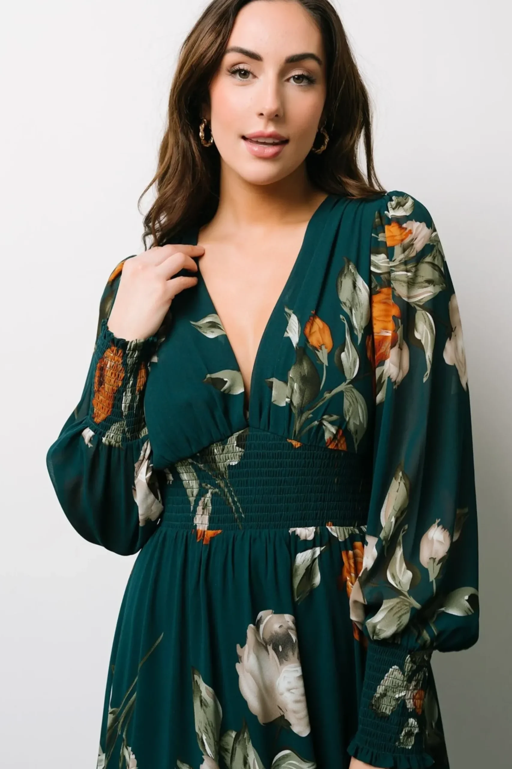 Baltic Born WEDDING SUITE|wedding guest|Olivia Maxi Dress | Deep Topaz Floral