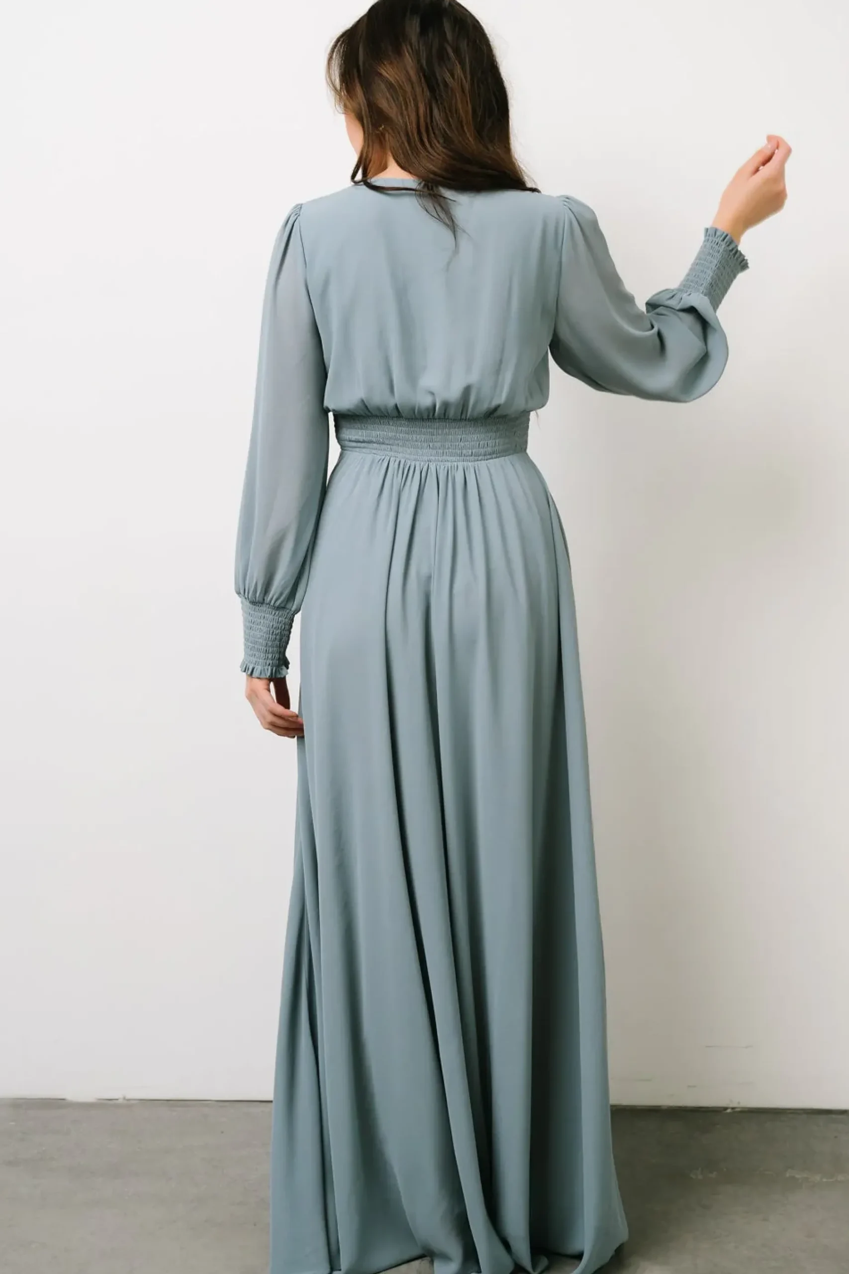 Baltic Born WEDDING SUITE|wedding guest|Olivia Maxi Dress | Dusty Blue