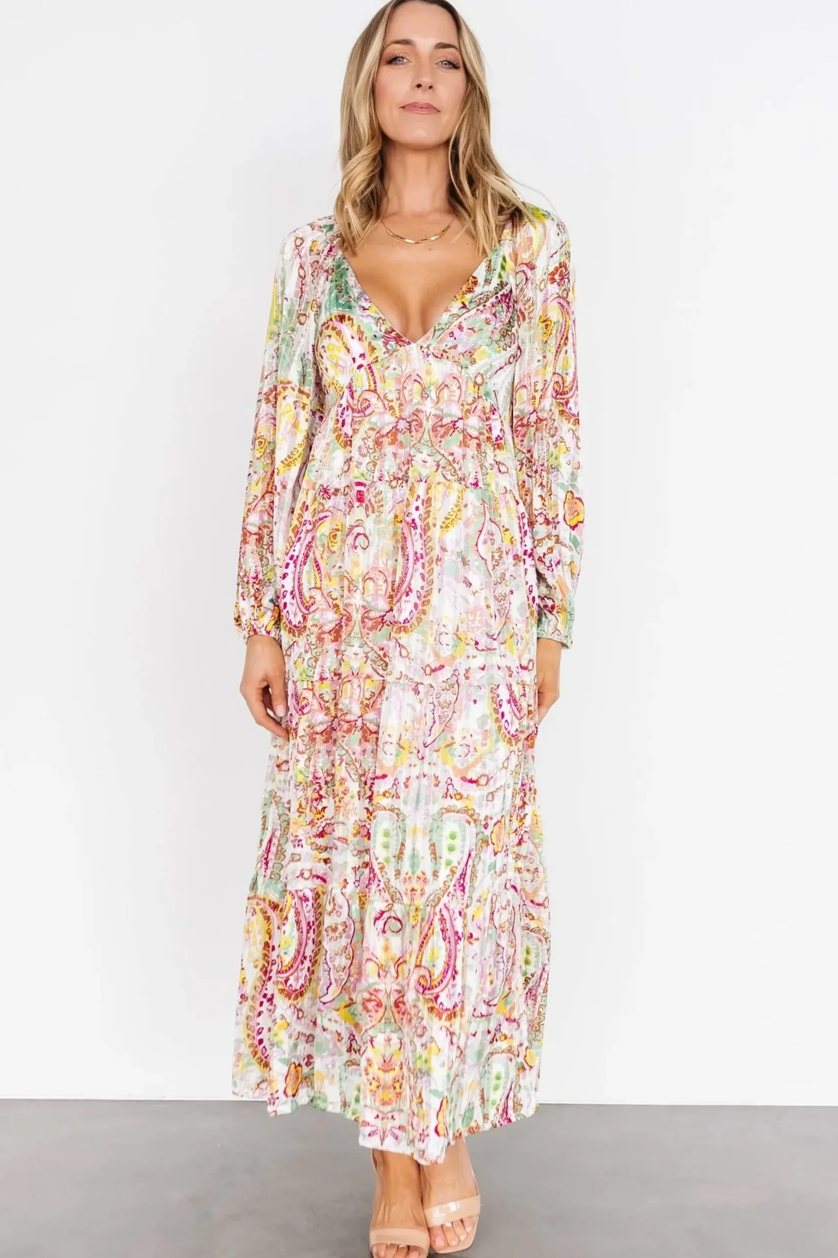 Baltic Born bump friendly|Ophelia Maxi Dress | Multi Print