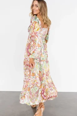 Baltic Born bump friendly|Ophelia Maxi Dress | Multi Print