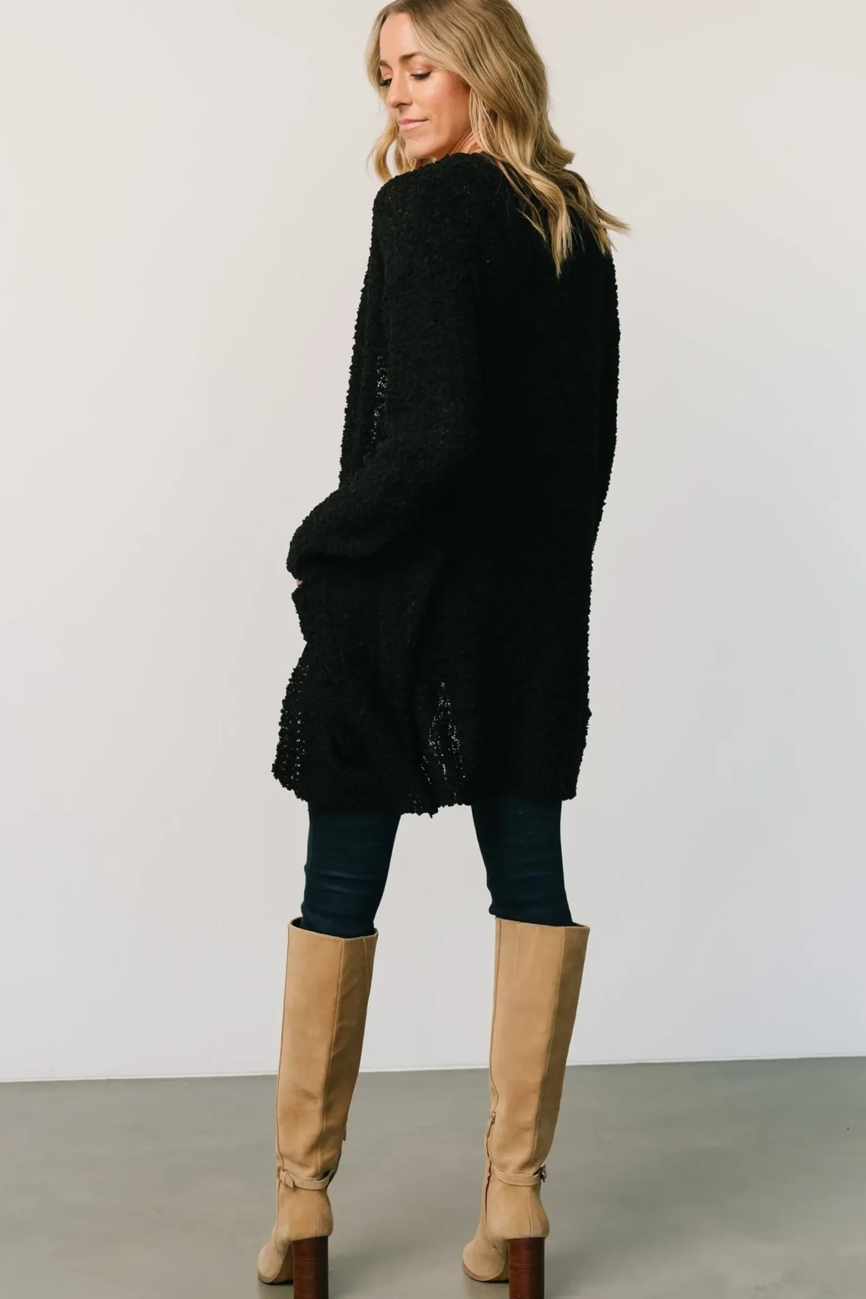 Baltic Born sweaters|cardigans|Oxford Pocket Cardigan | Black