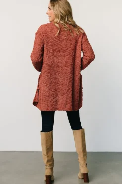 Baltic Born sweaters|cardigans|Oxford Pocket Cardigan | Rust