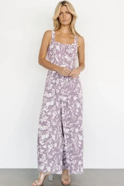 Baltic Born JUMPSUITS + ROMPERS|Palisades Tank Jumpsuit | Lavender Print