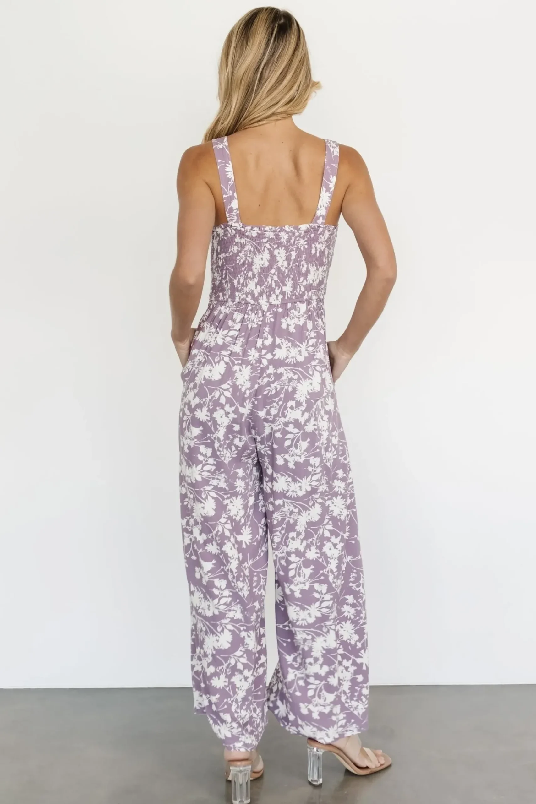 Baltic Born JUMPSUITS + ROMPERS|Palisades Tank Jumpsuit | Lavender Print