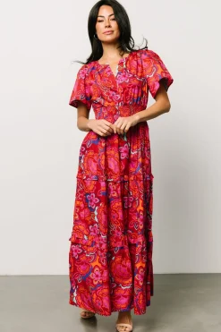Baltic Born bump friendly|Palmer Tiered Maxi Dress | Multi Floral
