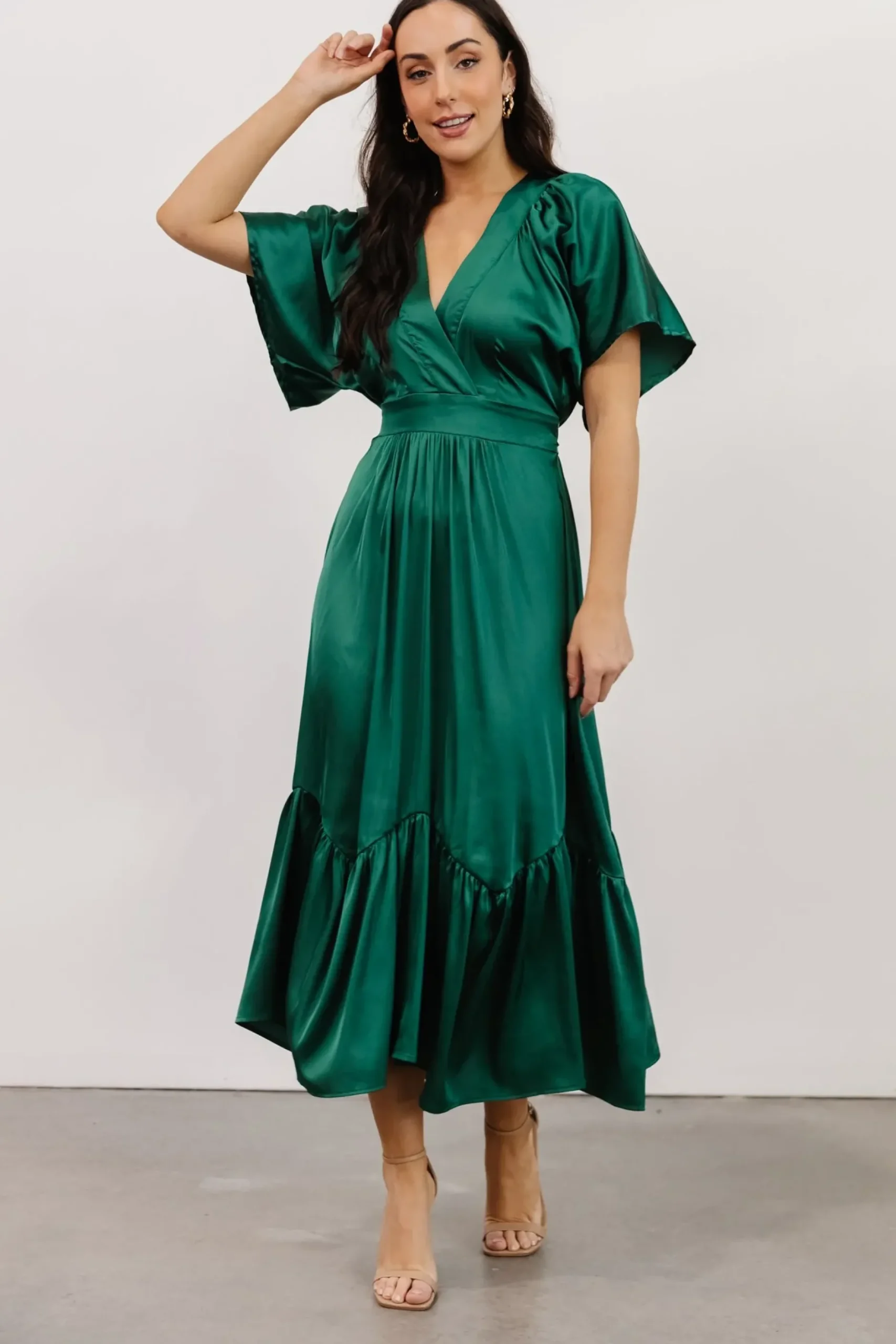 Baltic Born WINTER ESSENTIALS|Pasadena Satin Dress | Black