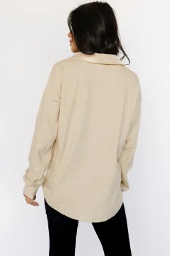 Baltic Born sweaters|outerwear|Patrick Half Zip Pullover | Honey
