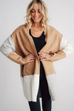 Baltic Born cardigans|Pierson Color Block Cardigan | Camel
