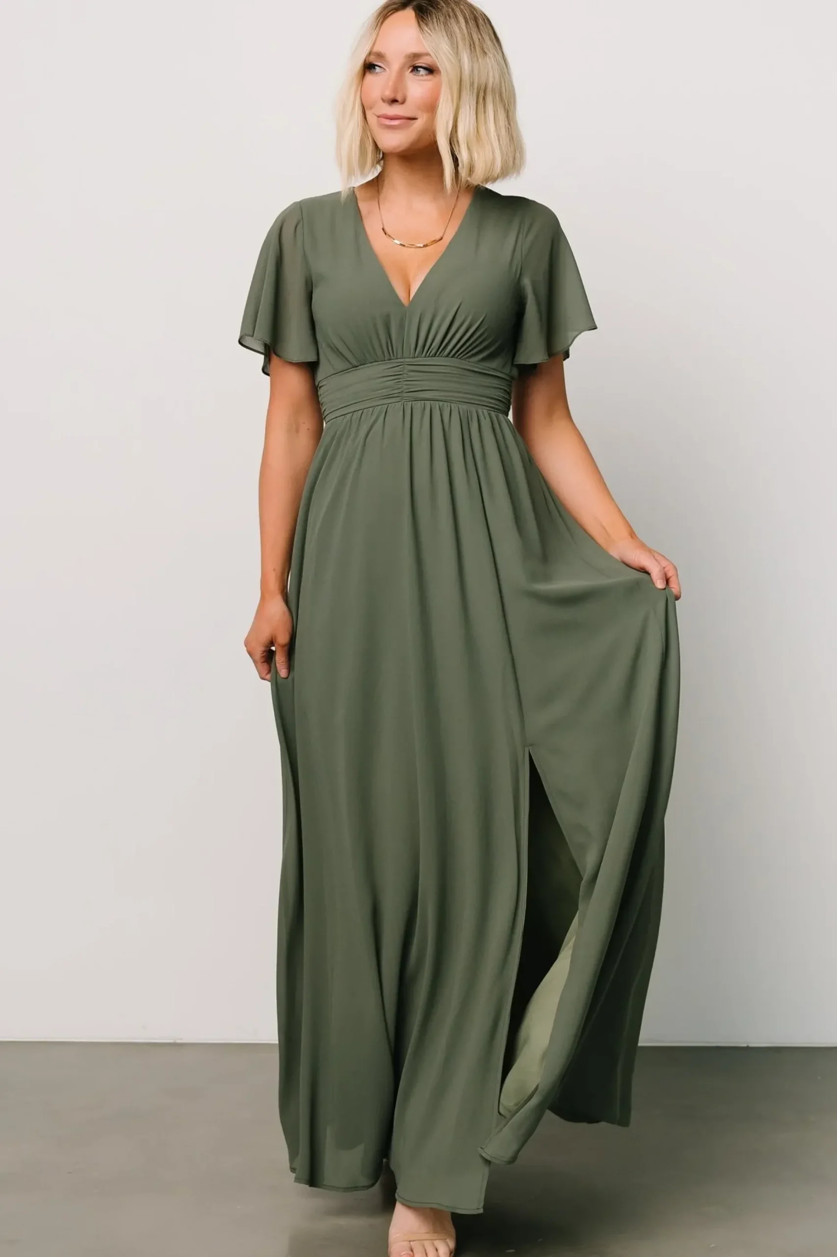 Baltic Born maxi dresses|WEDDING SUITE|Ramona Maxi Dress | Dark Sage