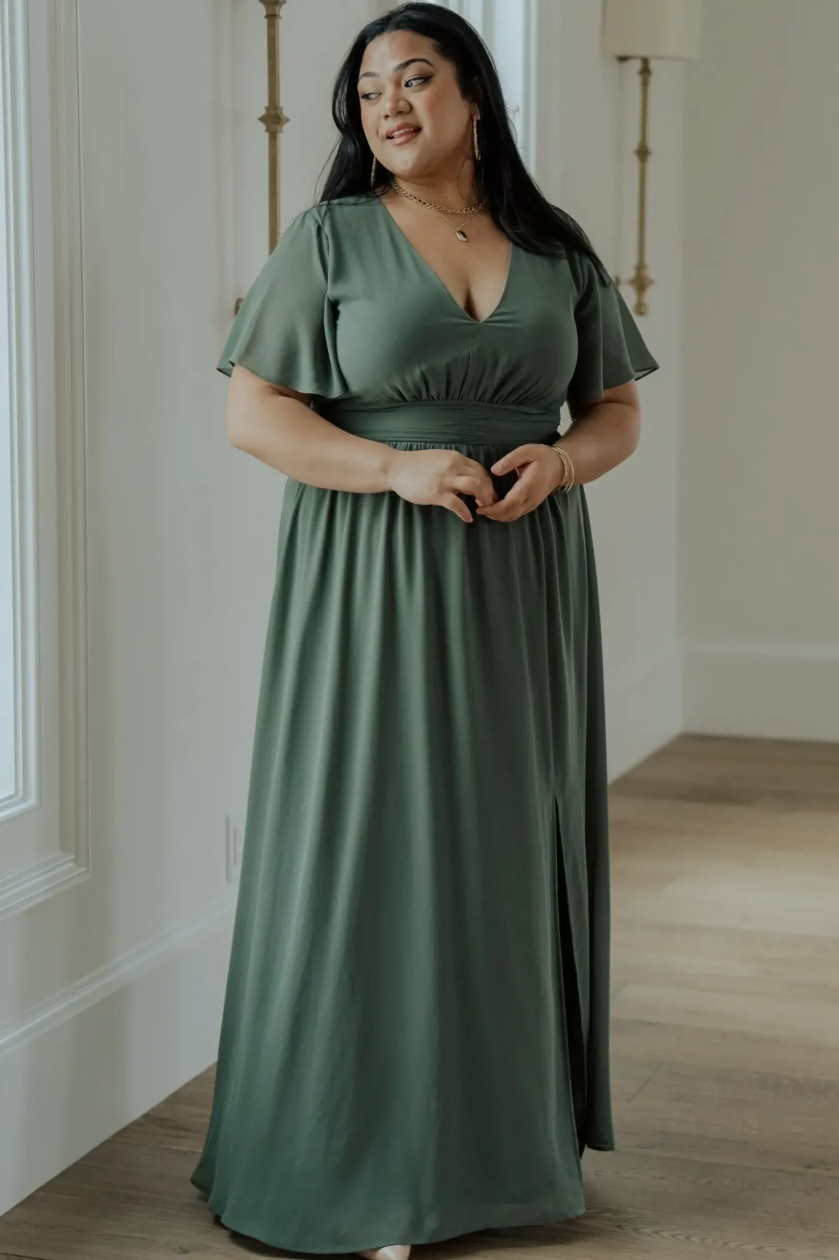 Baltic Born maxi dresses|WEDDING SUITE|Ramona Maxi Dress | Dark Sage