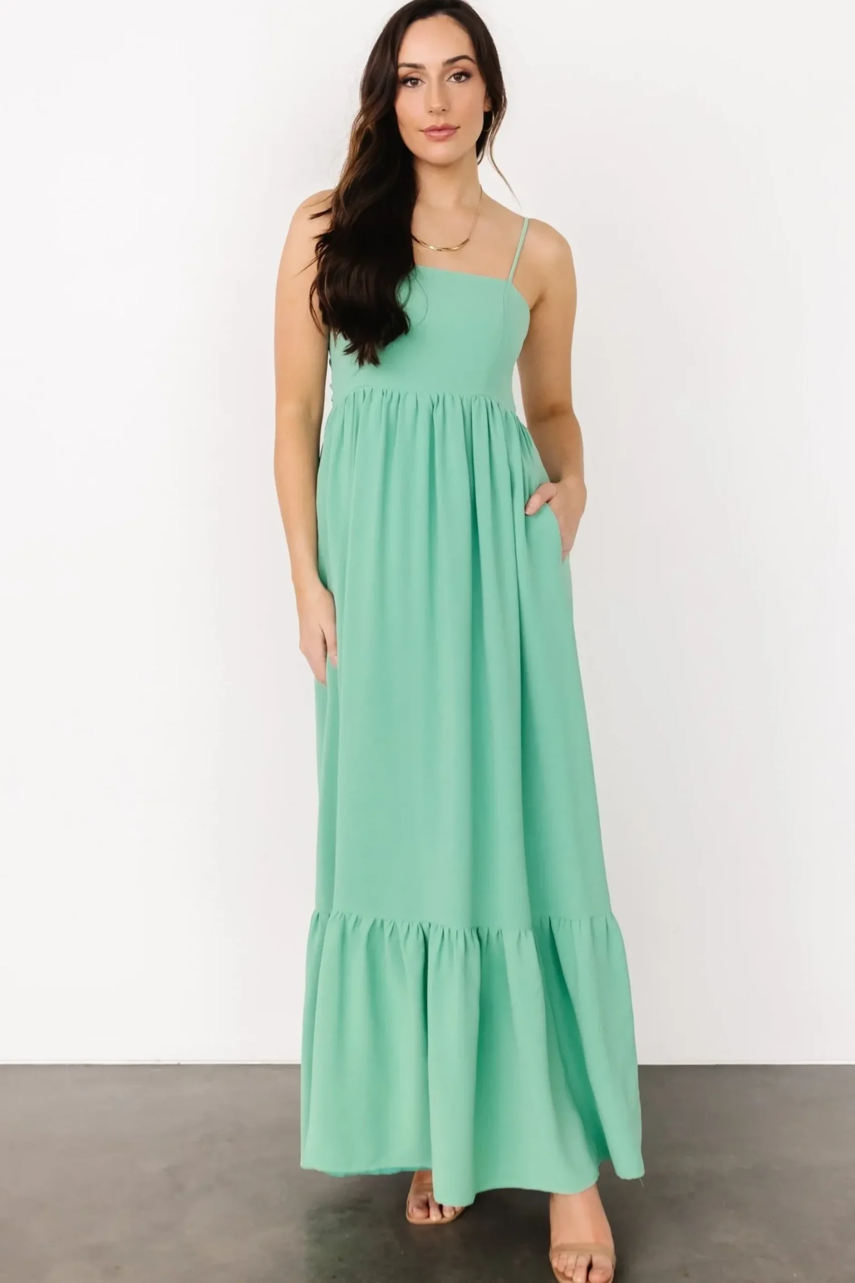 Baltic Born maxi dresses|EXTENDED SIZING|Regan Tank Maxi Dress | Dusty Green