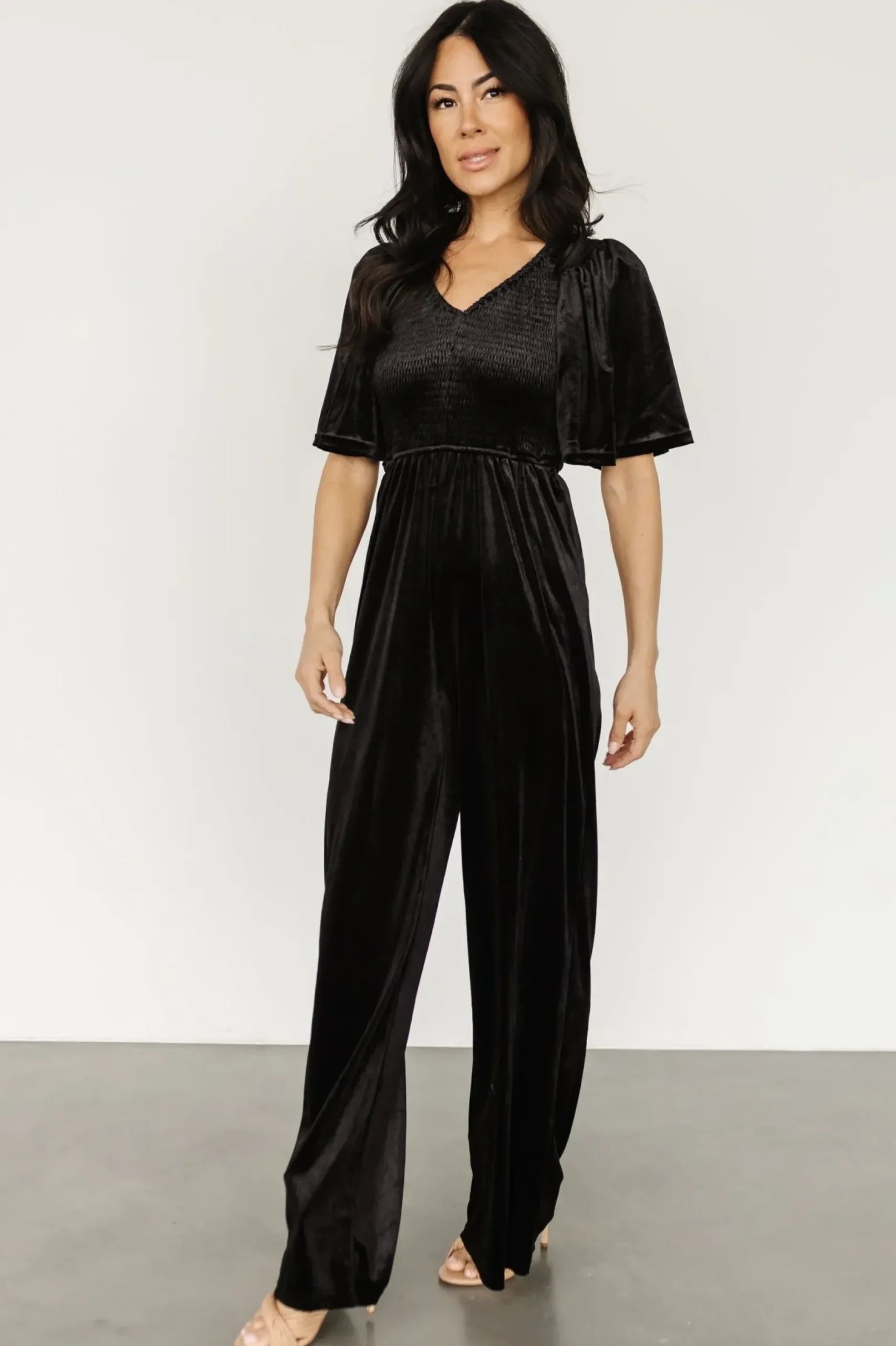 Baltic Born SALE|Regent Velvet Jumpsuit | Black