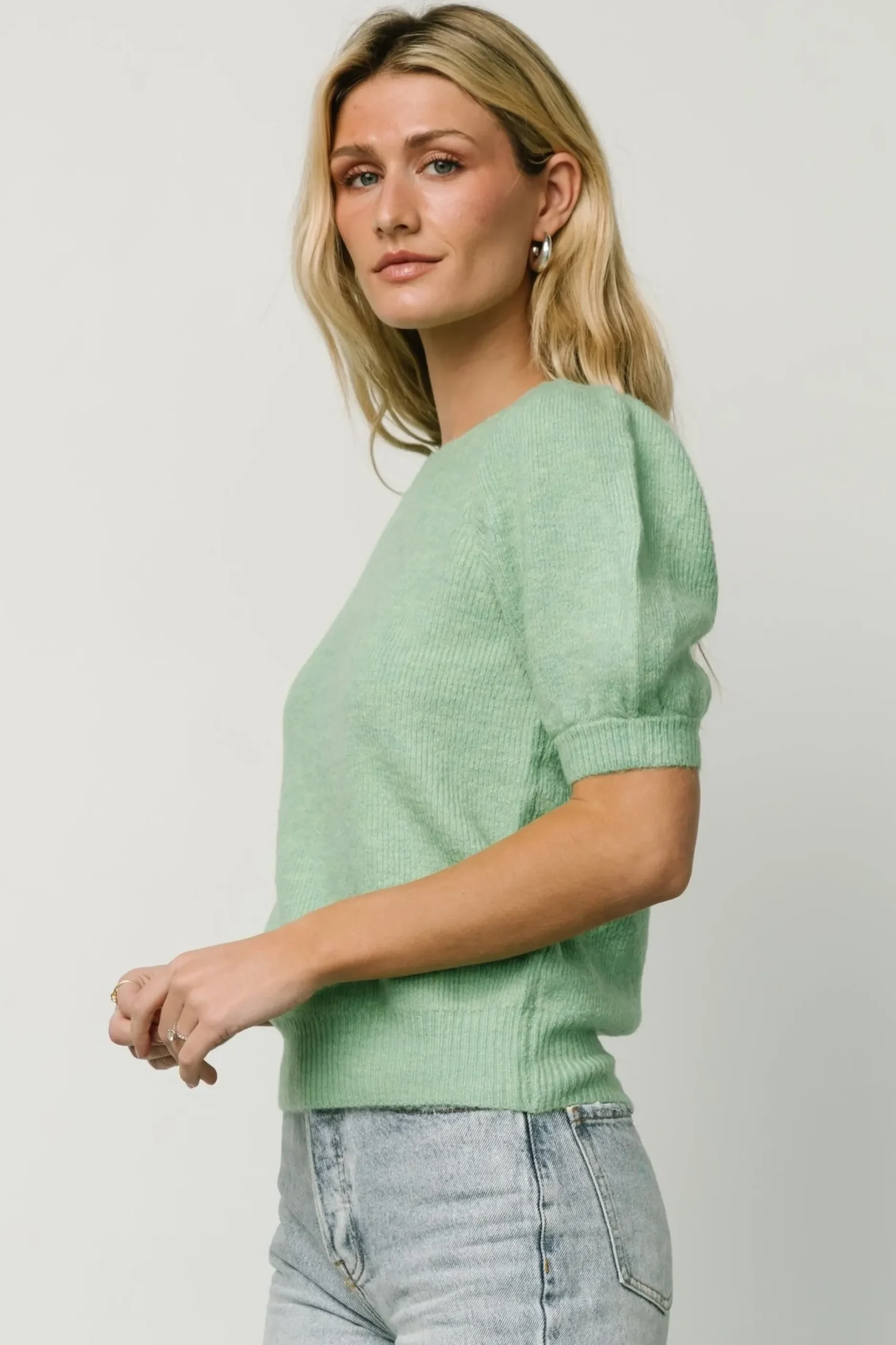 Baltic Born sweaters|Remy Sweater Top | Light Sage