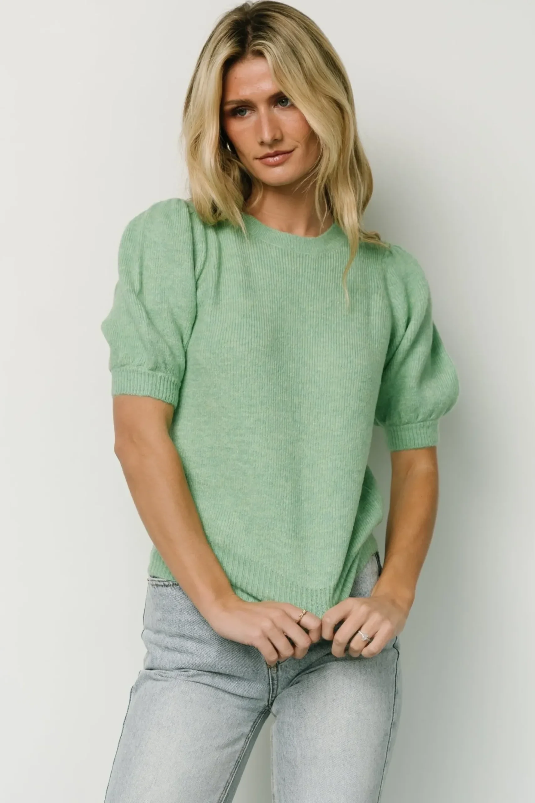 Baltic Born sweaters|Remy Sweater Top | Light Sage
