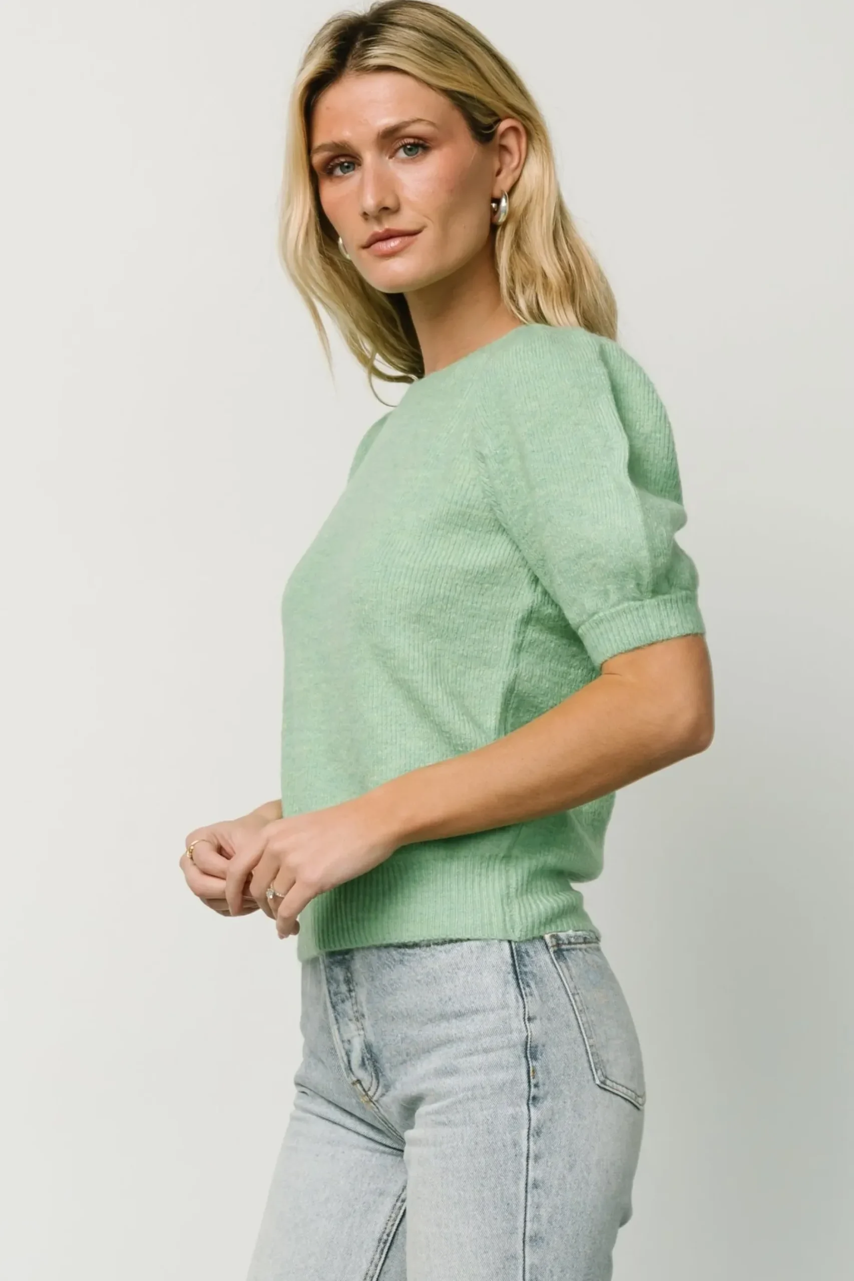 Baltic Born sweaters|Remy Sweater Top | Light Sage