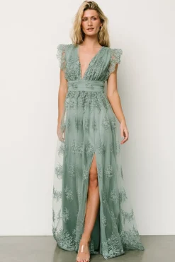 Baltic Born tulle styles|Rhea Tulle Maxi Dress | Black + Nude