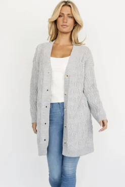 Baltic Born cardigans|Richey Cable Knit Cardigan | Taupe
