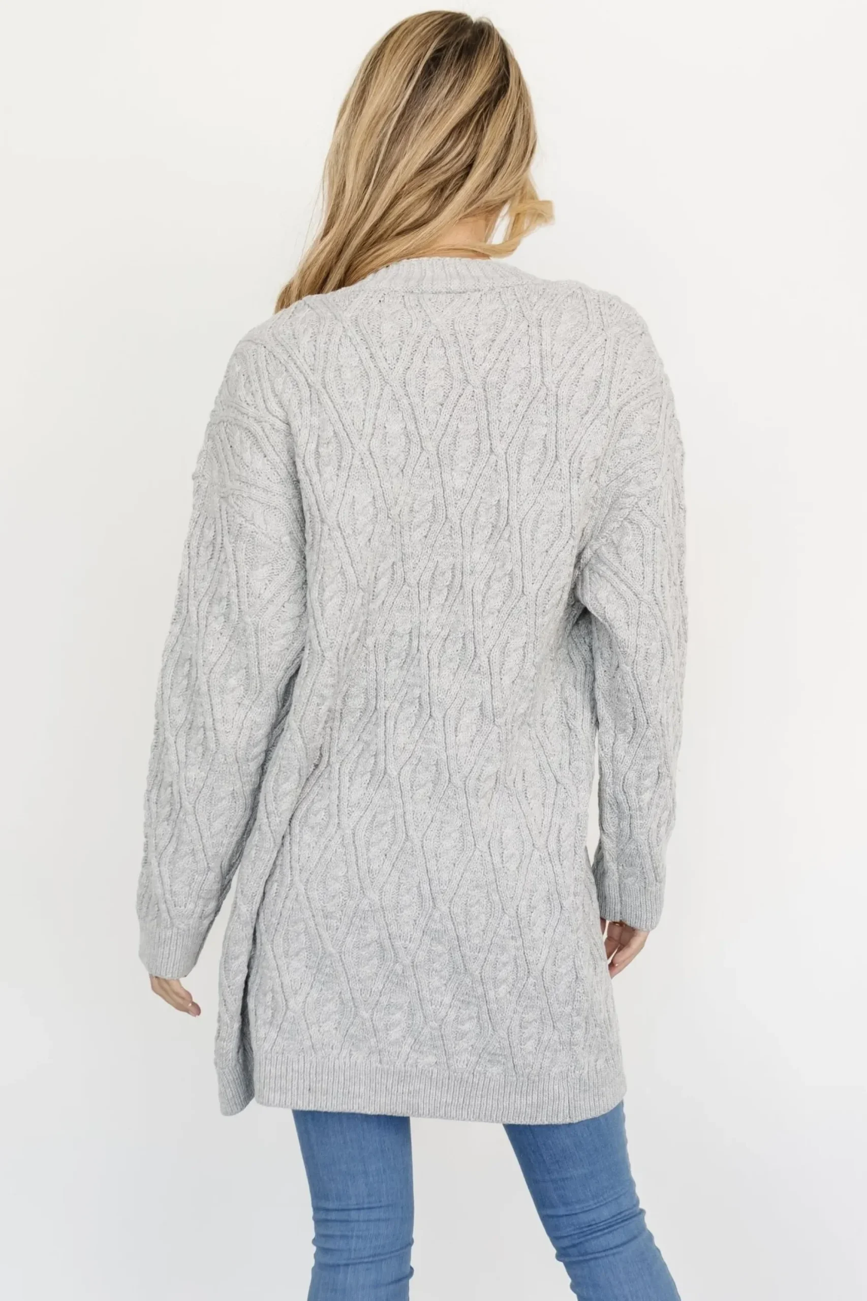 Baltic Born cardigans|Richey Cable Knit Cardigan | Gray
