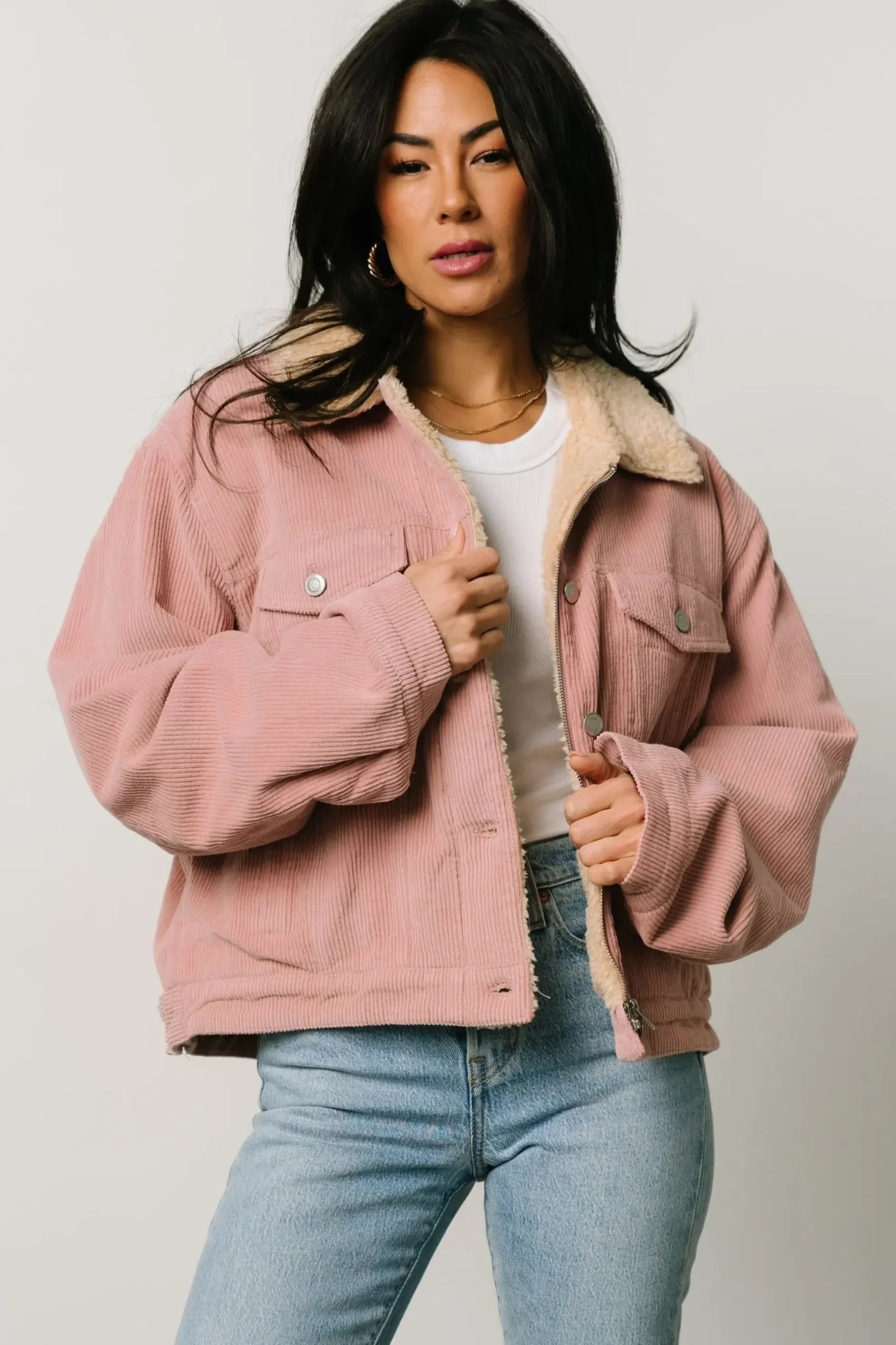 Baltic Born outerwear|Ridley Corduroy Jacket | Pink
