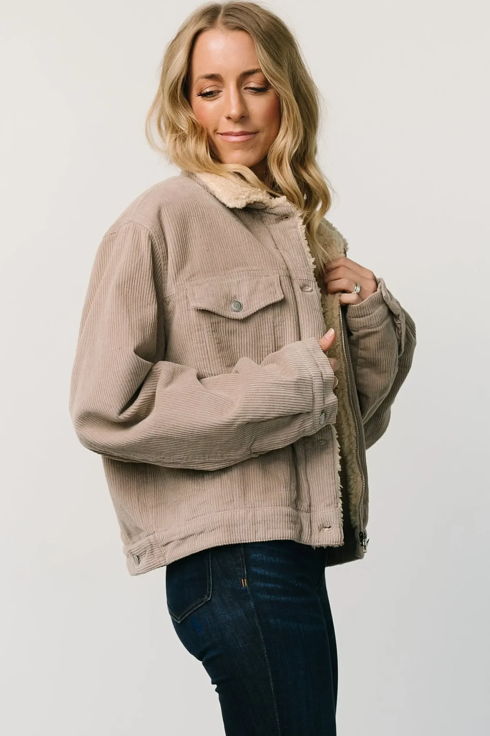 Baltic Born outerwear|Ridley Corduroy Jacket | Taupe