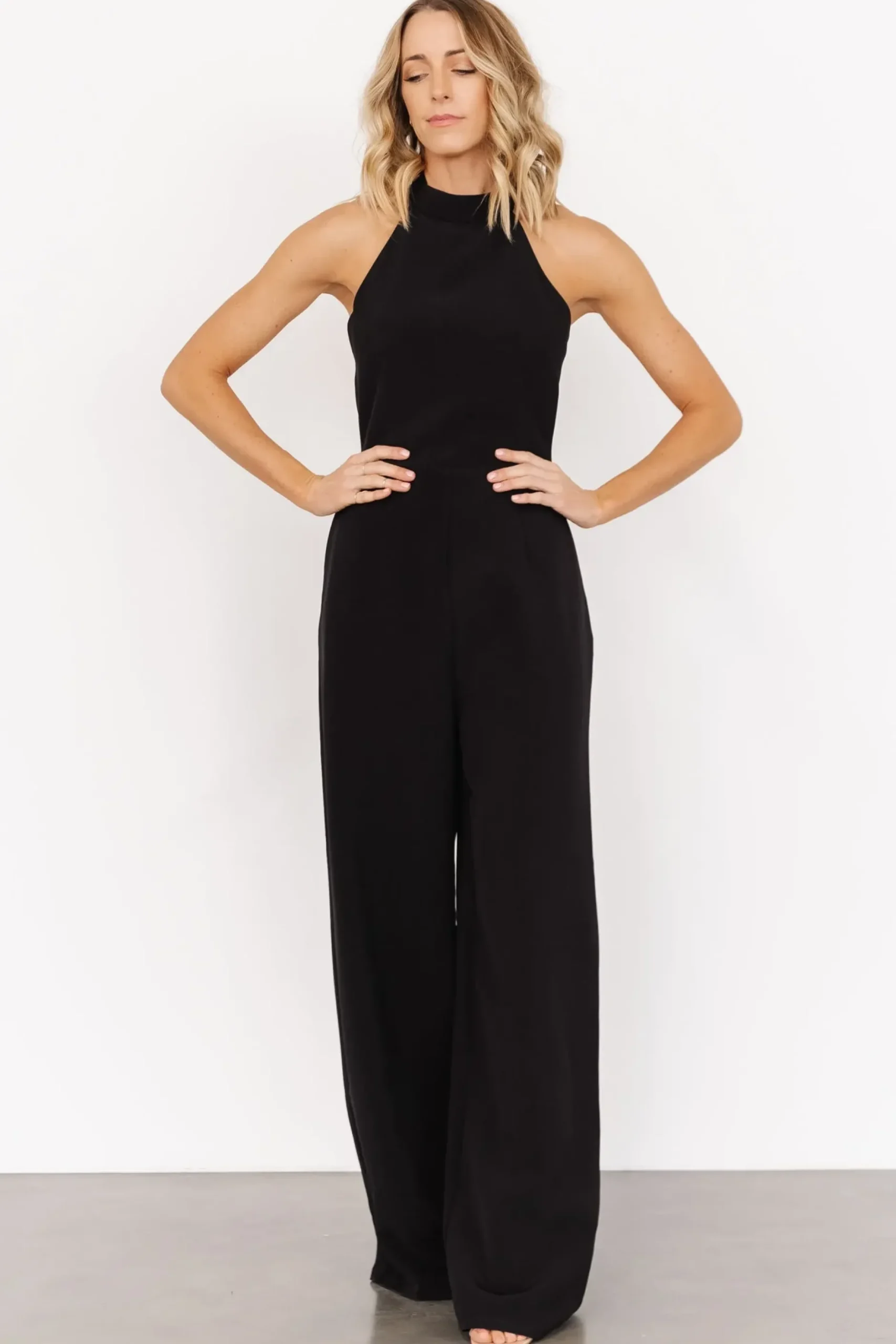 Baltic Born JUMPSUITS + ROMPERS|Romeo Halter Jumpsuit | Black