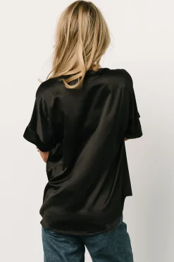 Baltic Born COMING SOON|Rory Satin Top | Black