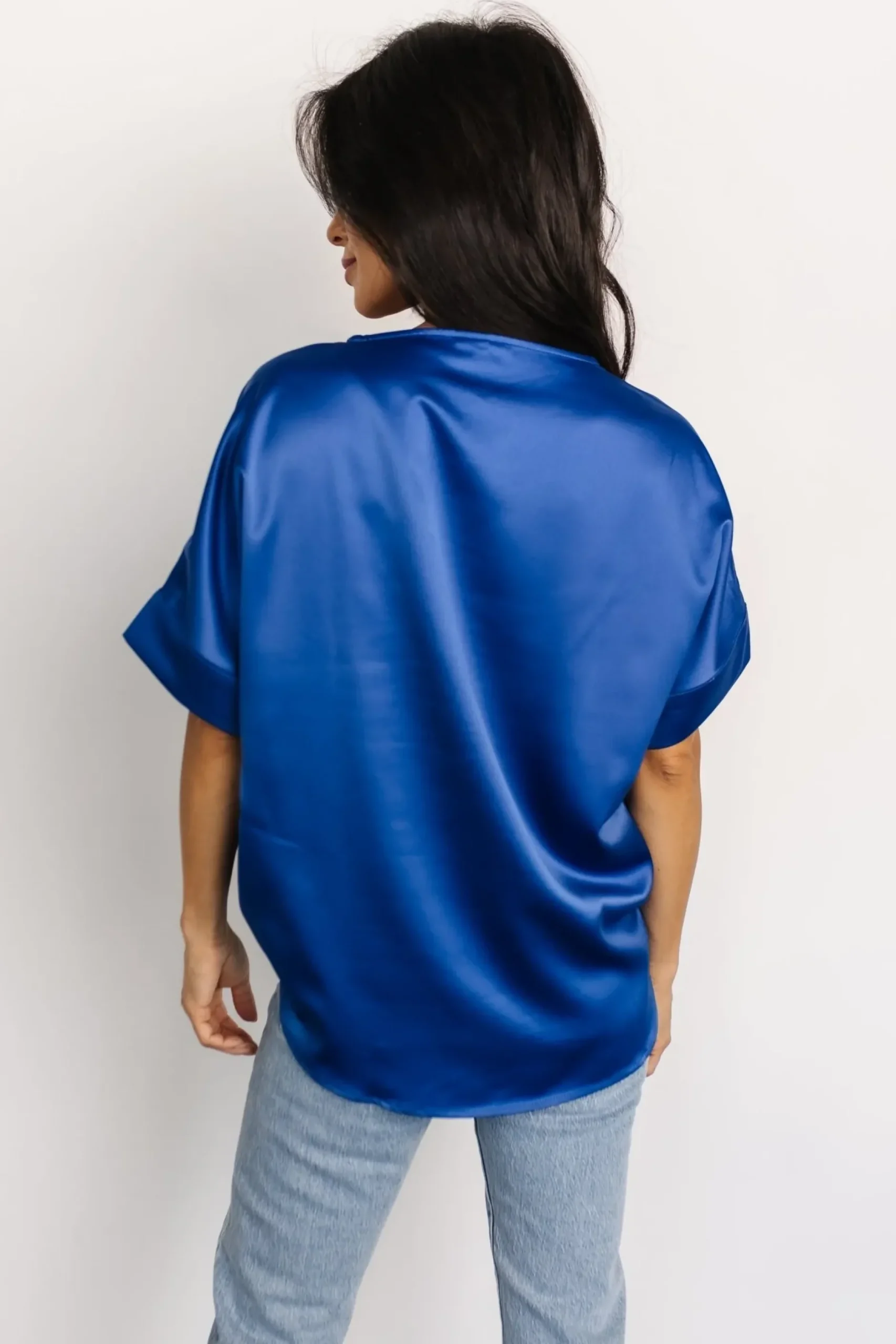 Baltic Born COMING SOON|Rory Satin Top | Cobalt