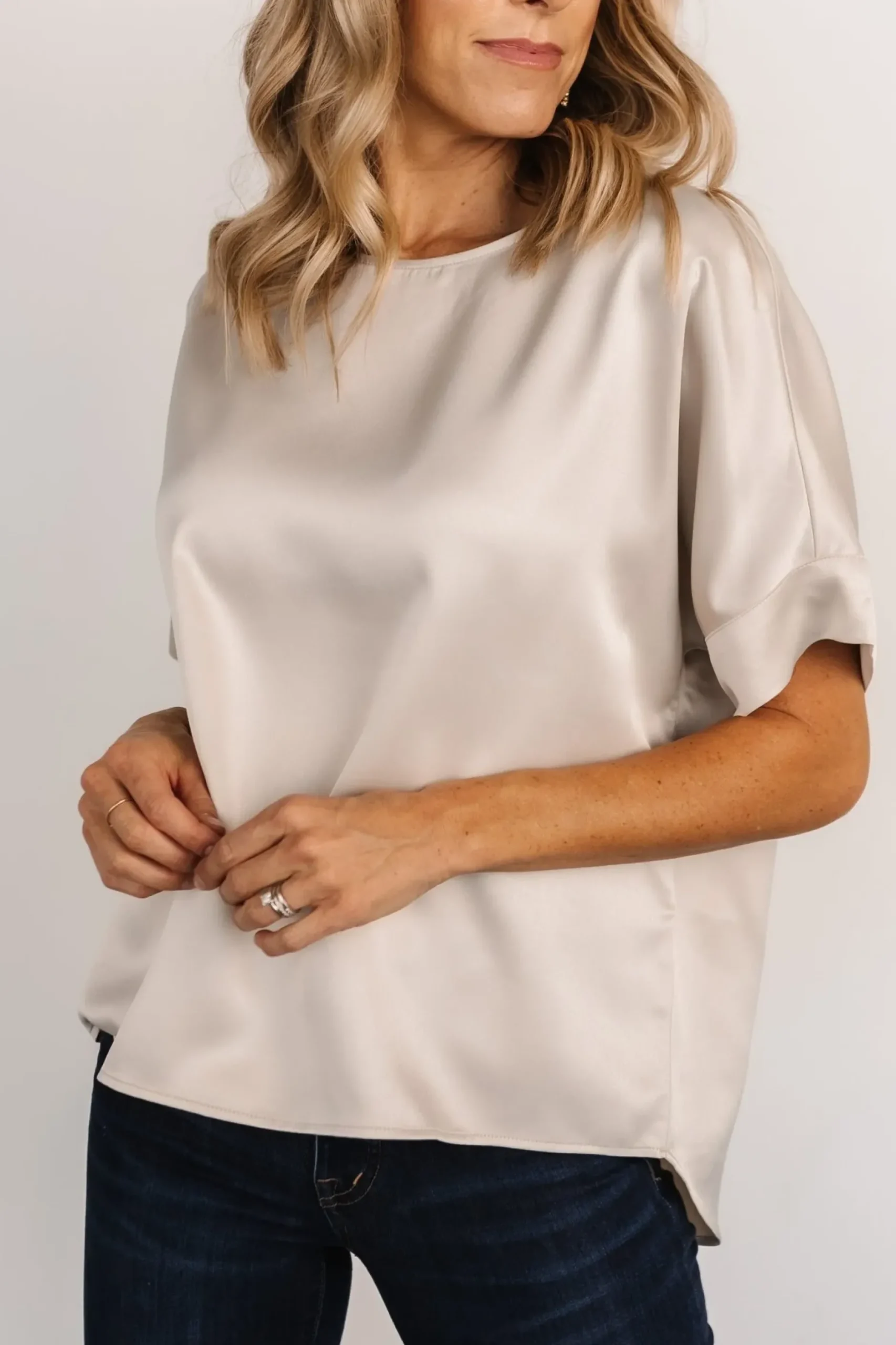 Baltic Born COMING SOON|Rory Satin Top | Pearl