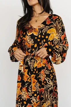 Baltic Born SALE|Sarabi Maxi Dress | Black Multi