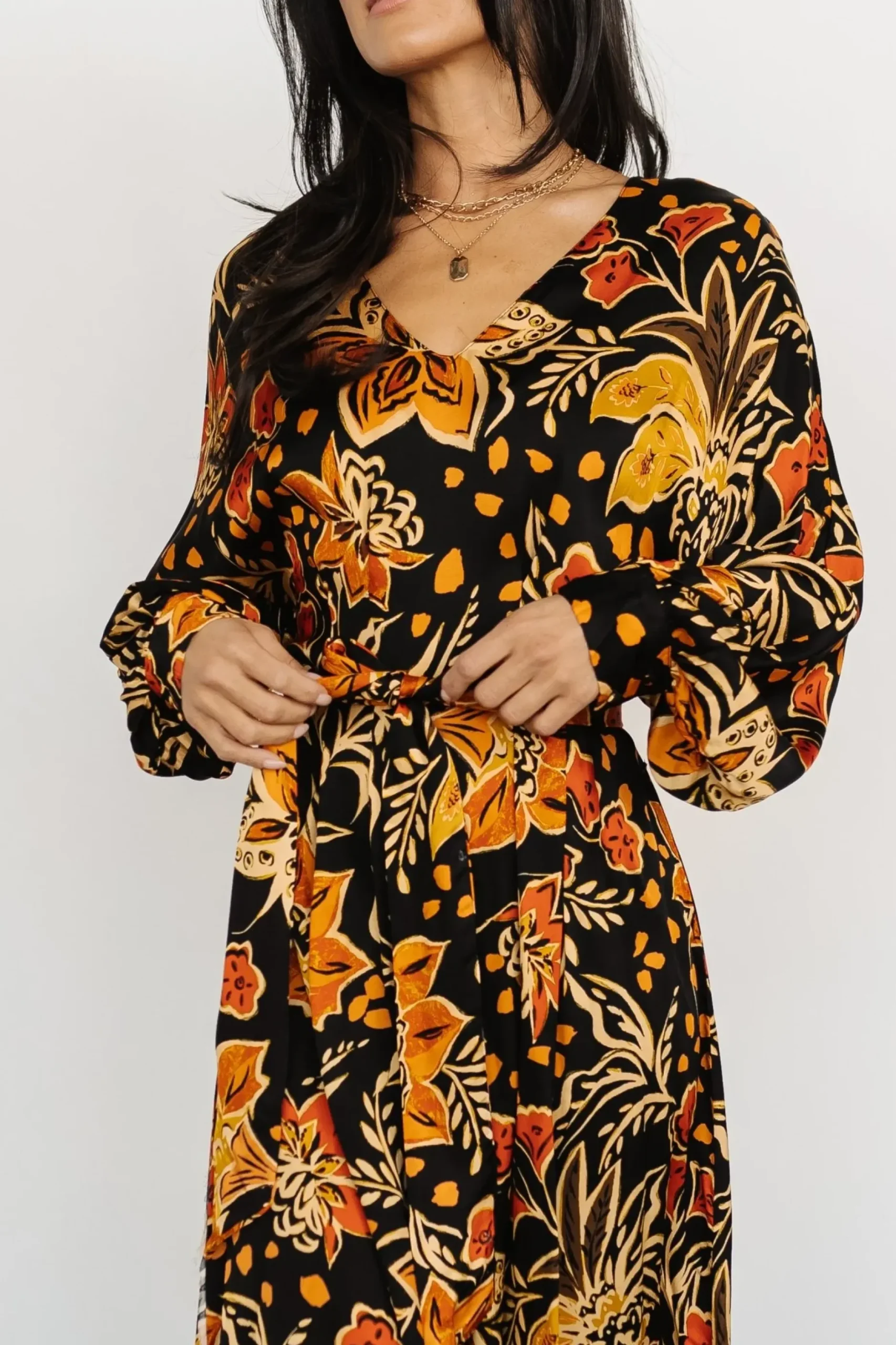 Baltic Born SALE|Sarabi Maxi Dress | Black Multi
