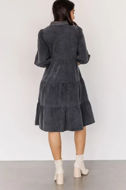 Baltic Born short dresses|bump friendly|Sari Babydoll Dress | Washed Black
