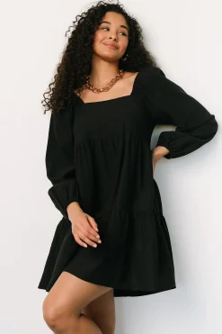 Baltic Born short dresses|Selena Tiered Mini Dress | Black