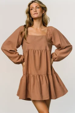 Baltic Born short dresses|Selena Tiered Mini Dress | Dusty Mauve