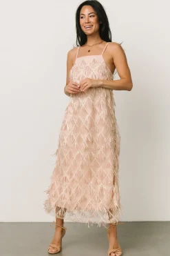 Baltic Born embellished + sequined|Sidney Sequin Dress | Gold