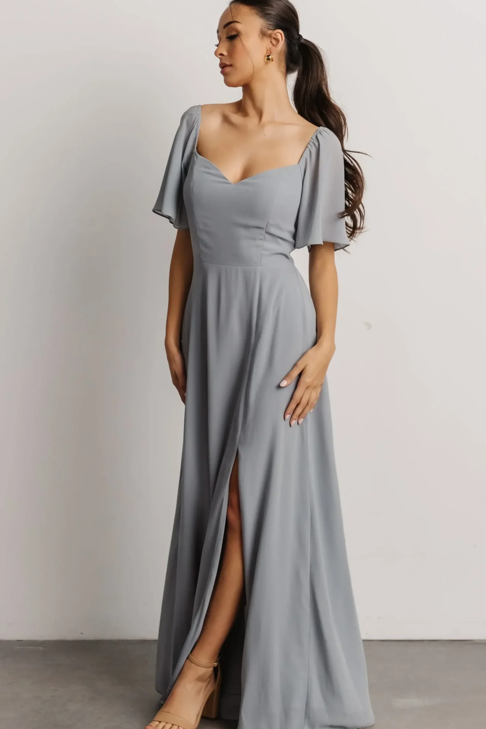 Baltic Born WEDDING SUITE|wedding guest|Sierra Sweetheart Maxi Dress | Light Blue