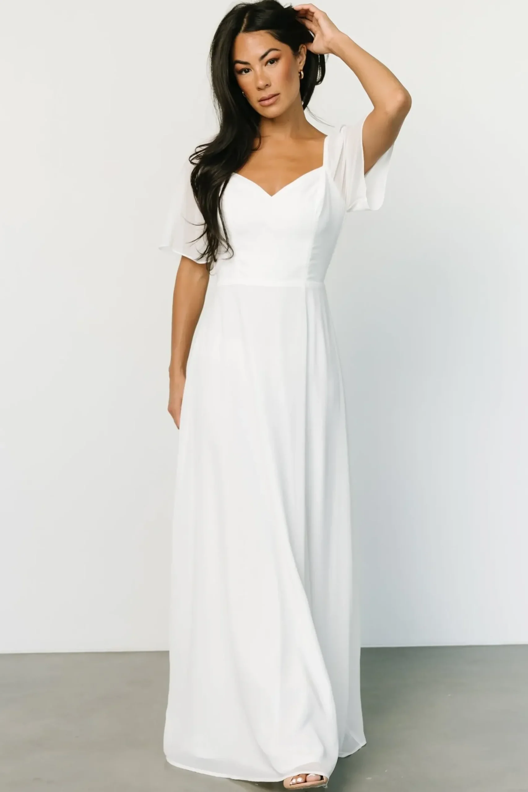 Baltic Born WEDDING SUITE|wedding guest|Sierra Sweetheart Maxi Dress | White