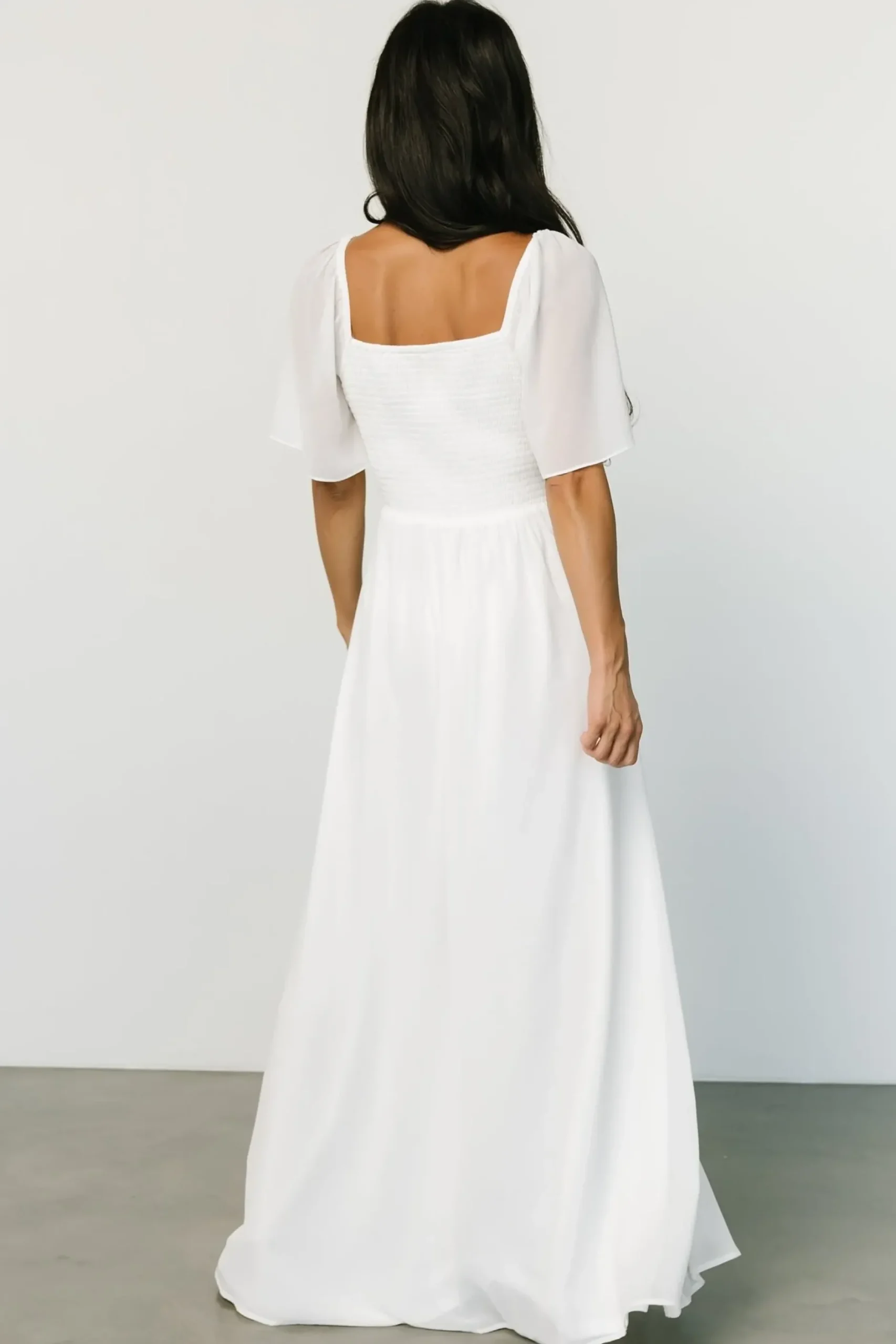Baltic Born WEDDING SUITE|wedding guest|Sierra Sweetheart Maxi Dress | White