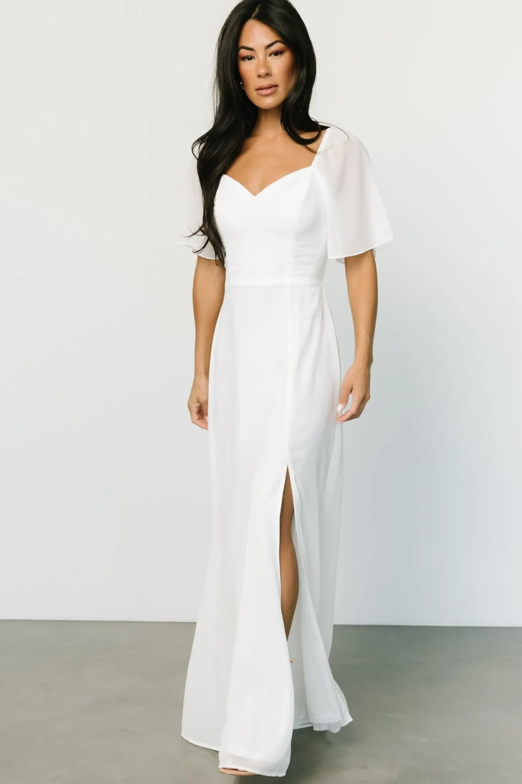 Baltic Born WEDDING SUITE|wedding guest|Sierra Sweetheart Maxi Dress | White